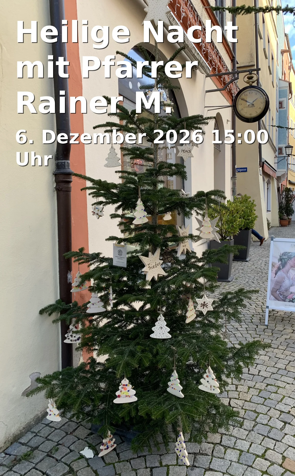Event: Heilige Nacht mit Pfarrer Rainer M. Schießler - Eine Weihnachtslegende nach Ludwig Thoma