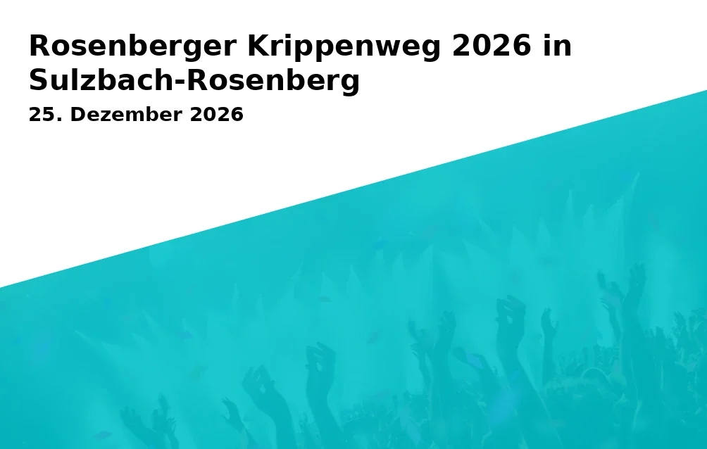 Event: Rosenberger Krippenweg 2026 in Sulzbach-Rosenberg