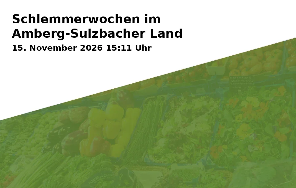 Event: Gourmet Weeks in the Amberg-Sulzbach Area