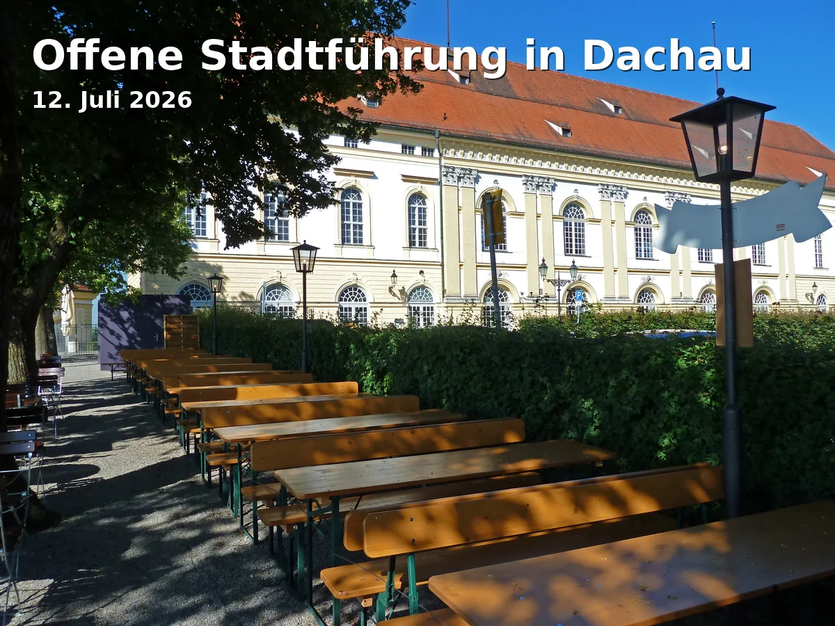 Event: Offene Stadtführung in Dachau in Rathausplatz, 85221 Dachau on 12. Juli 2026