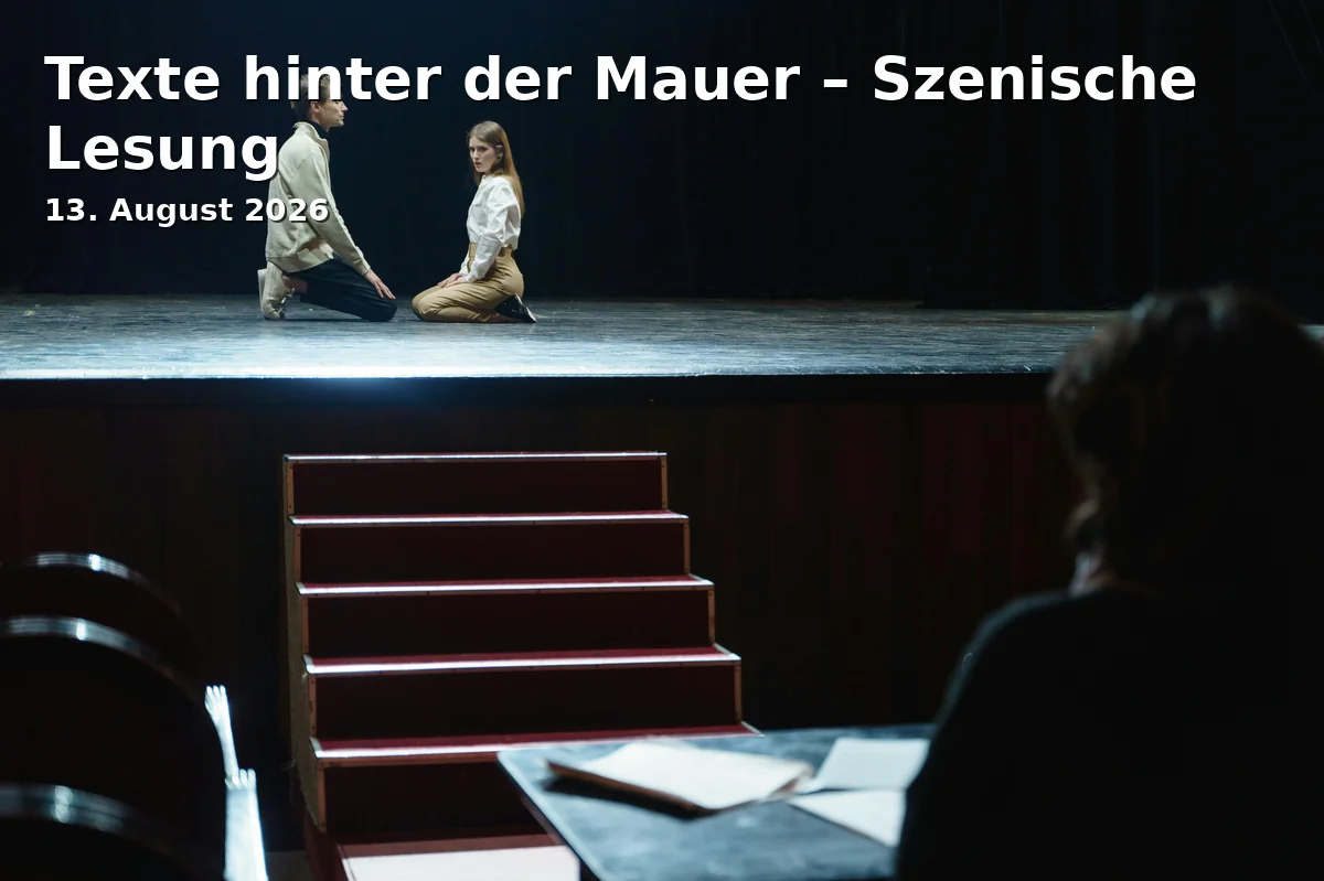 Event: Texts Behind the Wall – Staged Reading in Gedenk- und Bildungsstätte Andreasstraße, Andreasstr. 37a, 99084 Erfurt on 13. August 2026