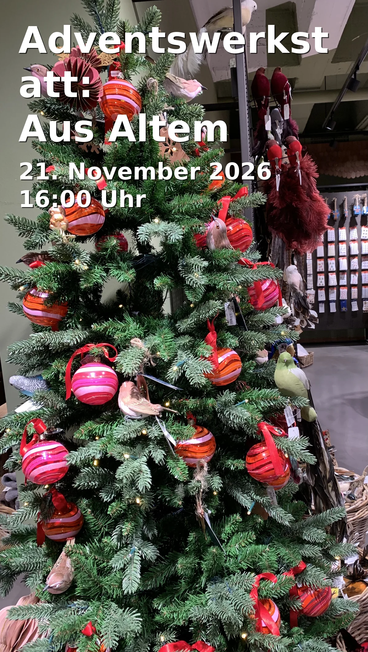 Event: Adventswerkstatt: Aus Altem Neues schöpfen
