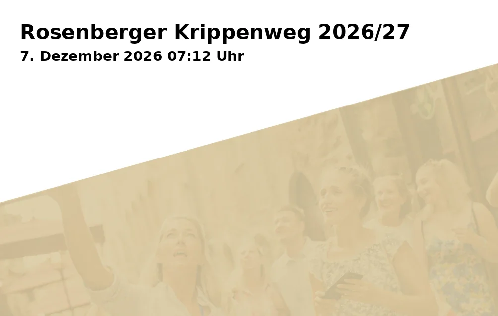 Event: Rosenberger Krippenweg 2026/27