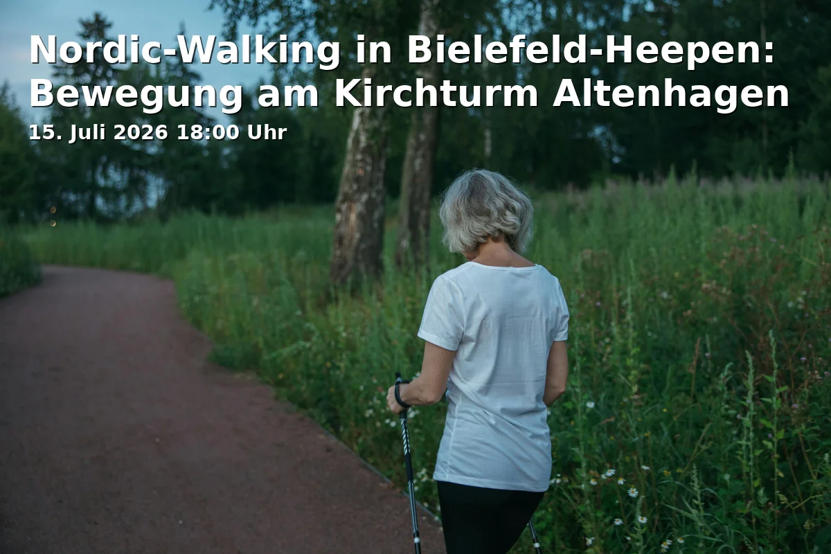 Event: Nordic Walking in Bielefeld-Heepen: Movement at the Altenhagen Church Tower