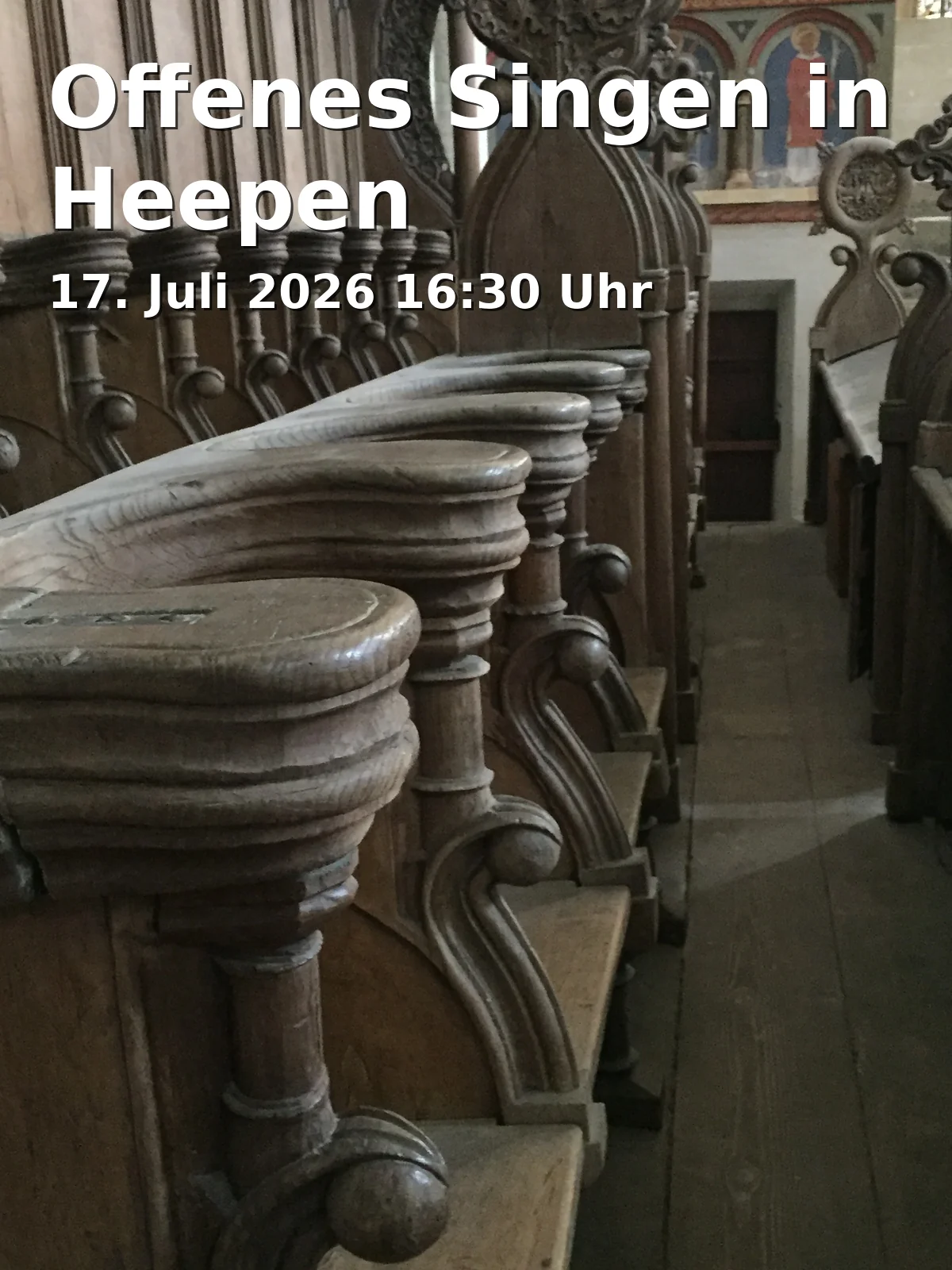 Event: Open Singing in Heepen in Peter-und-Pauls-Kirche Heepen (ev.), Heeper Str. 437, 33719 Bielefeld on 17. July 2026