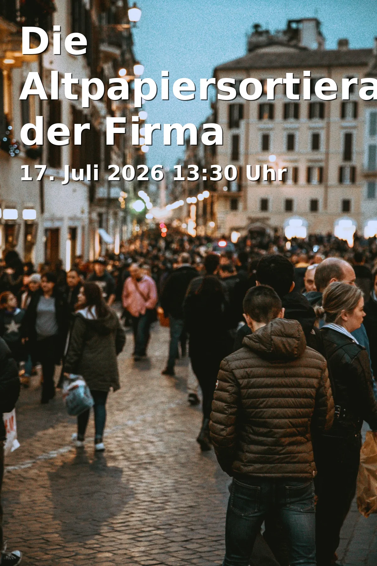 Event: Die Altpapiersortieranlage der Firma Zellner Recycling GmbH