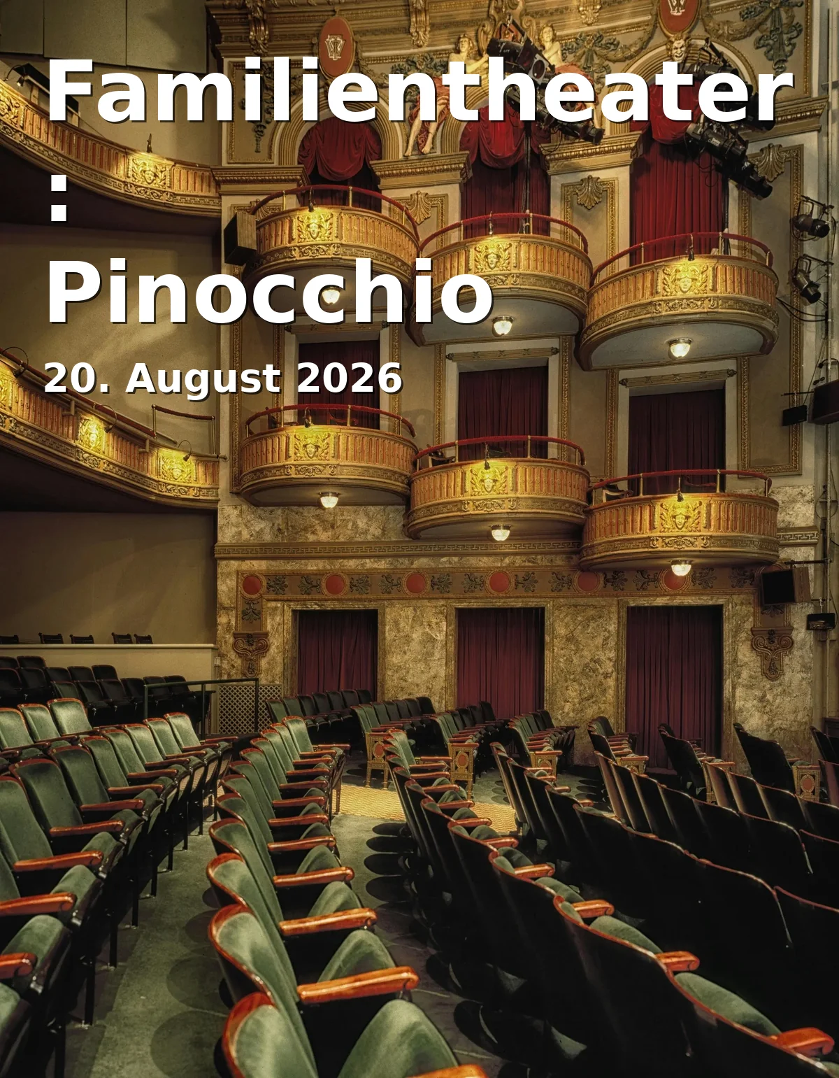 Event: Family Theater: Pinocchio in Salzstadel, Steckengasse 308, 84028 Landshut on 20. August 2026