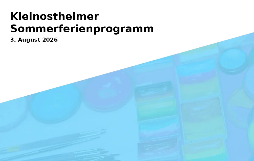 Event: Kleinostheim Summer Holiday Program in Jugendhaus Pumphaus, Adalbert-Stifter-Str. 1, 63801 Kleinostheim on 3. August 2026