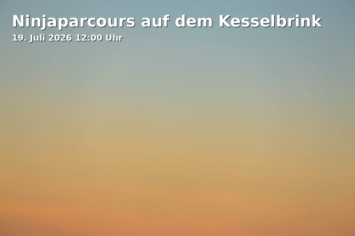 Event: Ninjaparcours auf dem Kesselbrink in Kesselbrink, 33602 Bielefeld on 19. Juli 2026