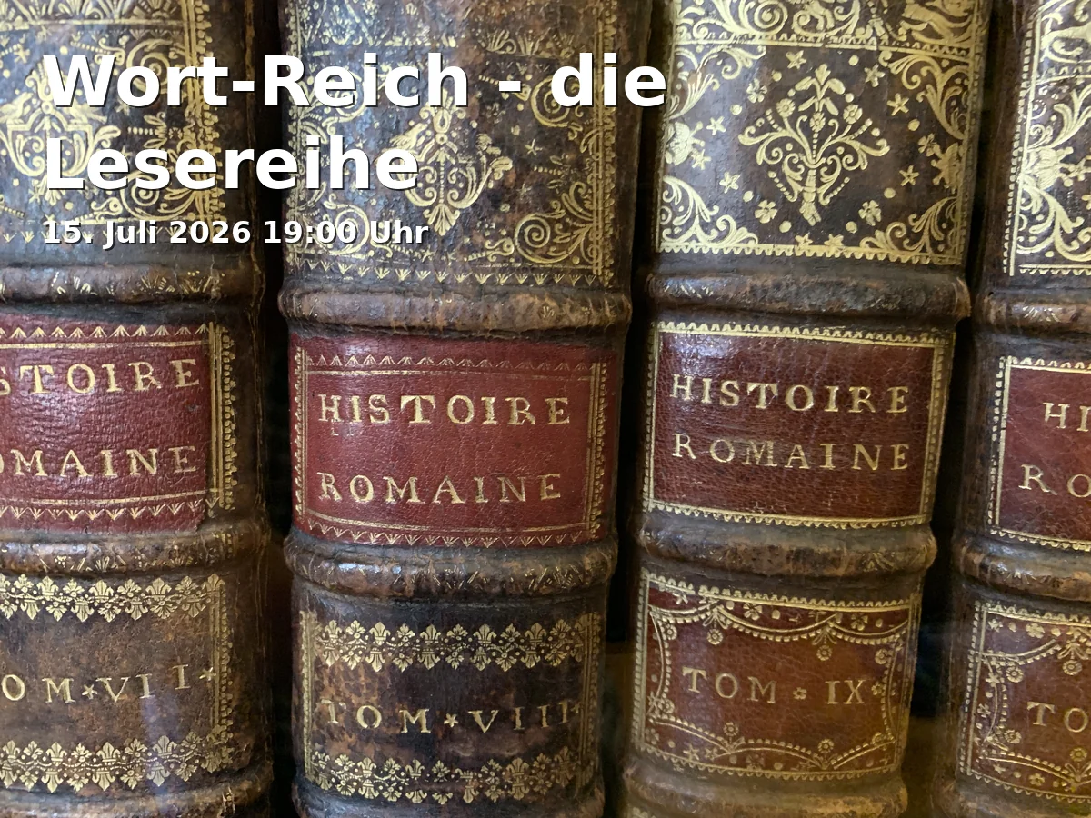 Event: Wort-Reich - die Lesereihe in Aegis Café (ehemals Kokoschinski), Hafengasse 19, 89073 Ulm on 15. Juli 2026