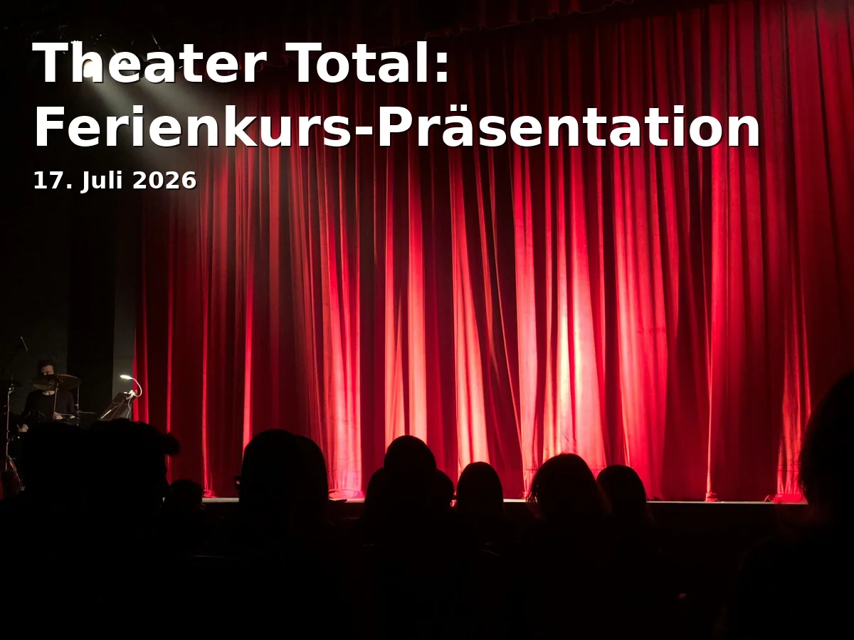 Event: Theater Total: Holiday Course Presentation in Piccolo Theater Cottbus, Erich Kästner Platz, 03046 Cottbus on 17. July 2026