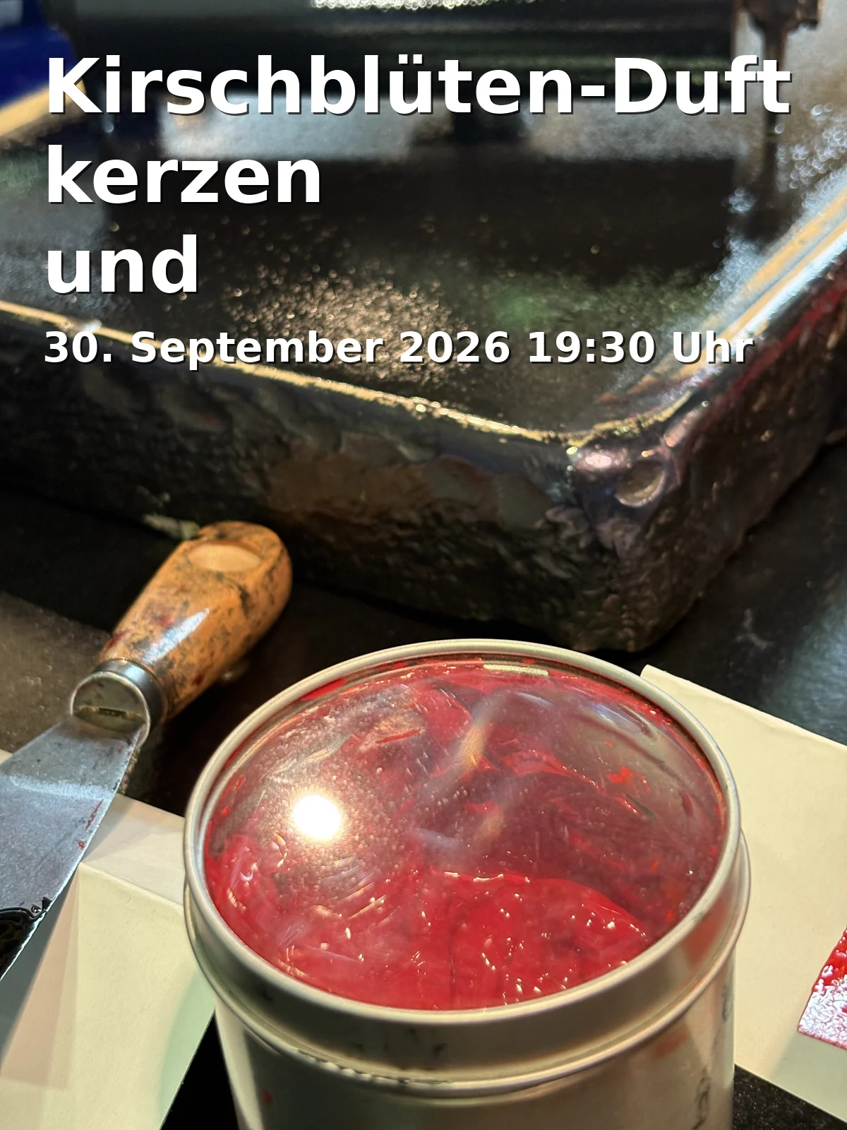 Event: Cherry Blossom Scented Candles and Fragrance Tags in Volkshochschule, Ländgasse 41, 84028 Landshut on 30. September 2026
