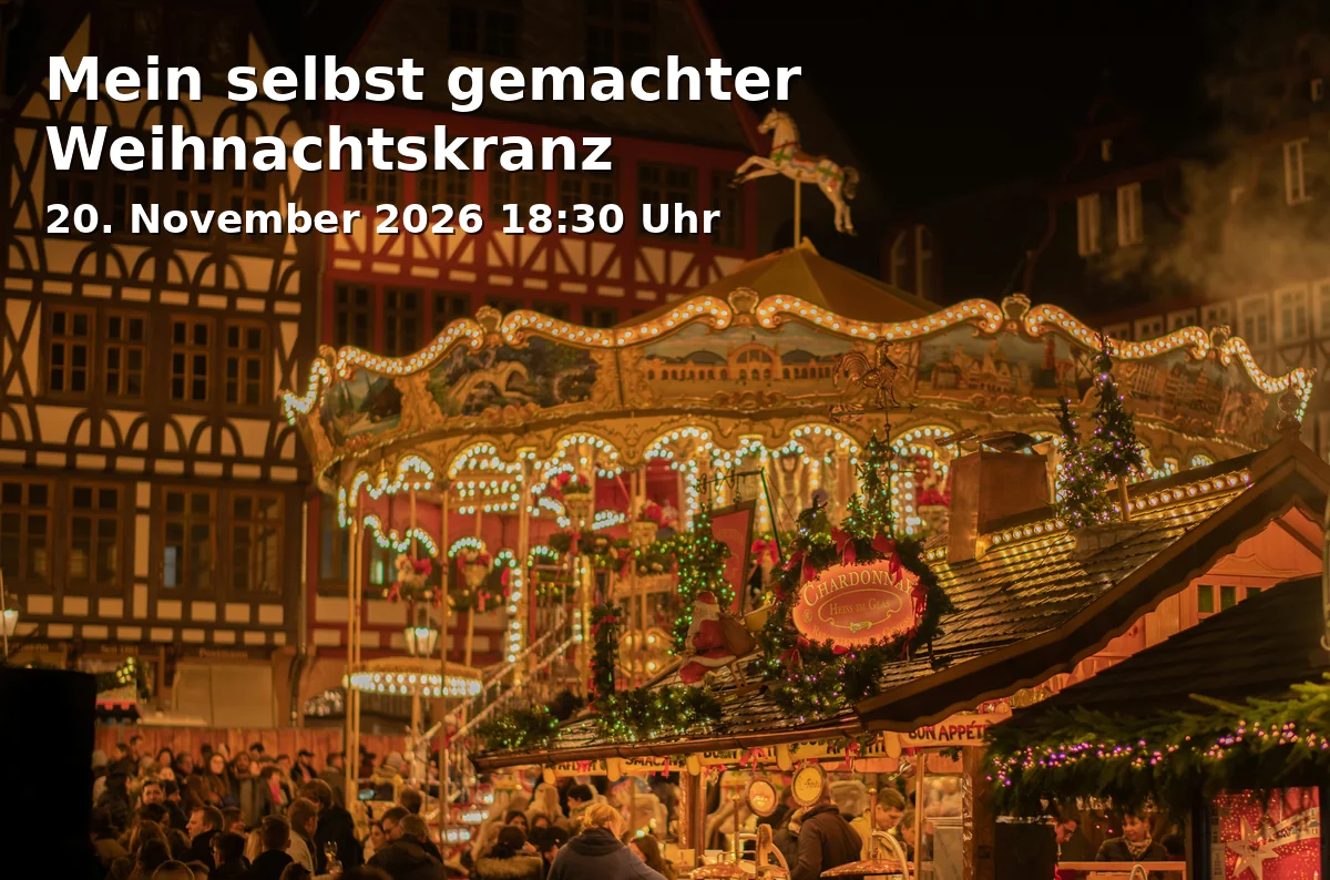 Event: My Handmade Christmas Wreath in vhs 118, Ländgasse 41, 84028 Landshut on 20. November 2026