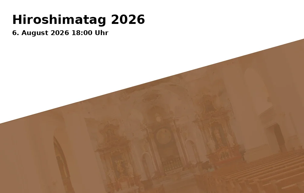 Event: Hiroshimatag 2026 in Hiroshima-Mahnmal am Beueler Rheinufer (Hans-Steger-Ufer gegenüber China-Schiff), Bonn on 6. August 2026