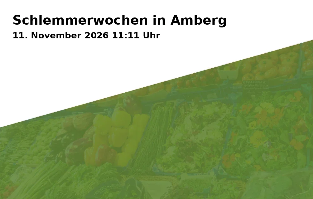 Event: Gourmet Weeks in Amberg