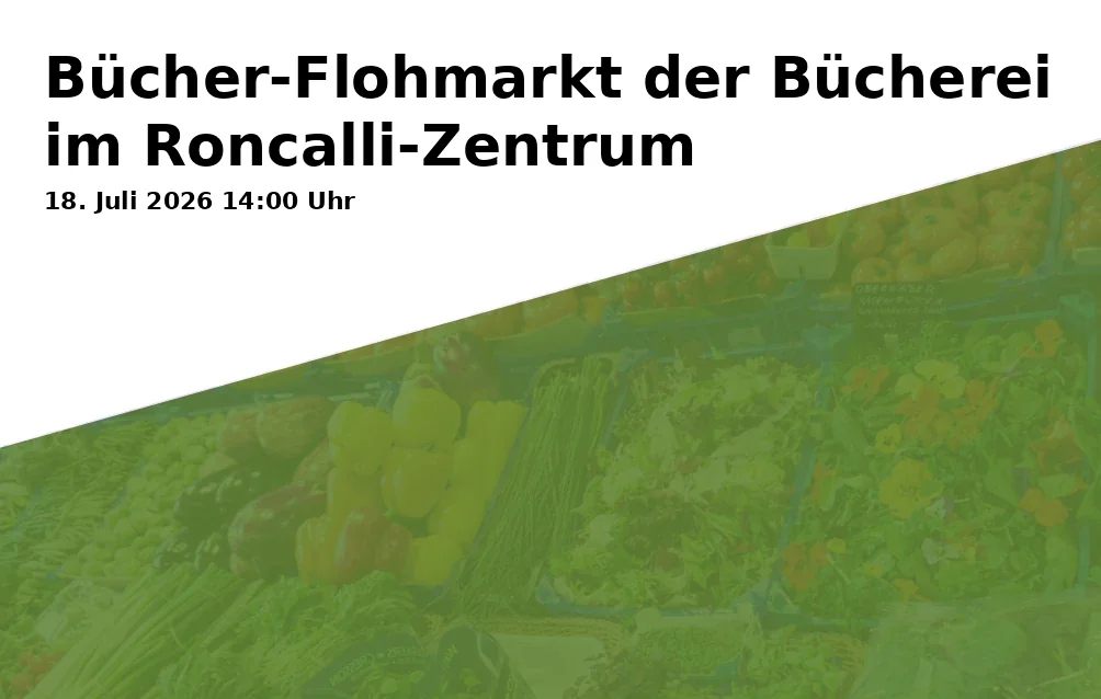Event: Book Flea Market of the Library at the Roncalli Center