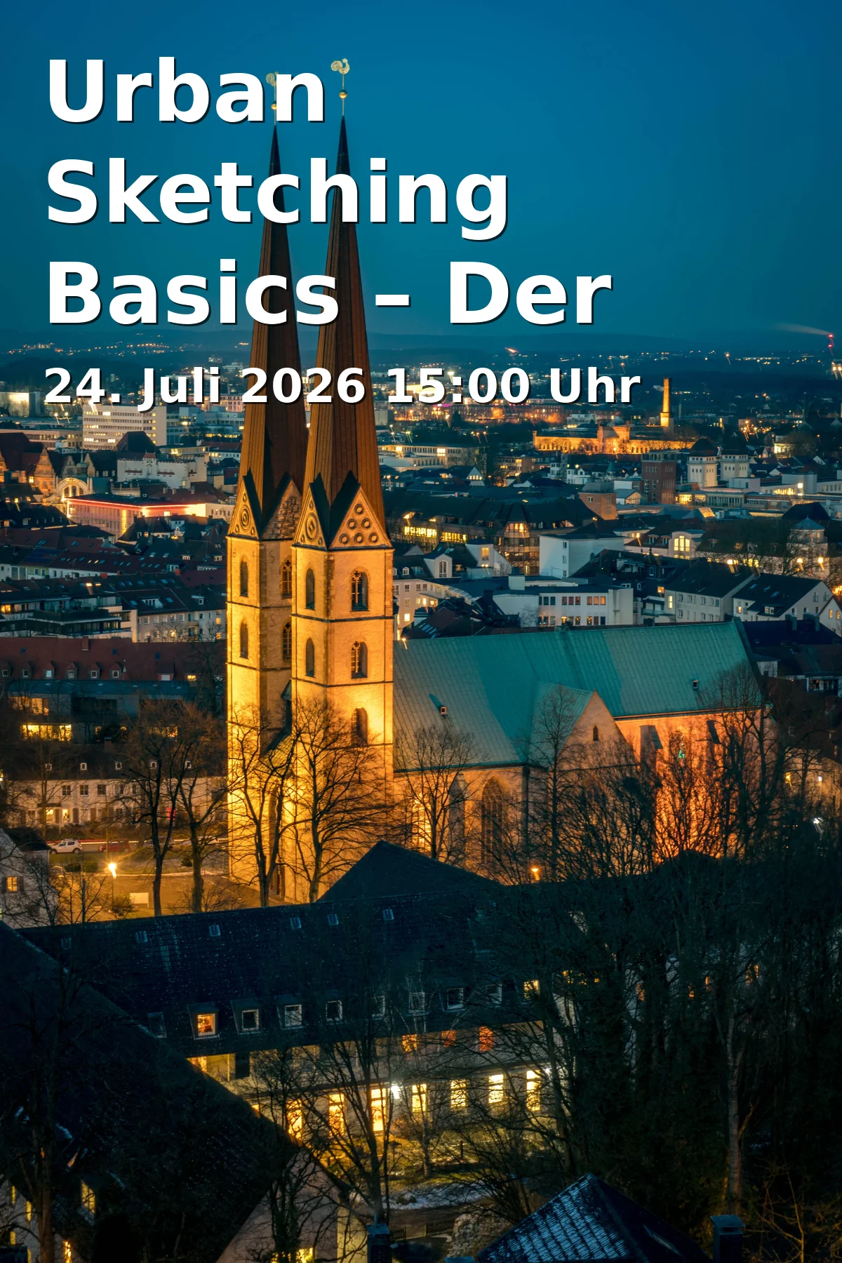 Event: Urban Sketching Basics – The Ravensberger Park in the Sketchbook in Historisches Museum Bielefeld, Ravensberger Park 2, 33607 Bielefeld on 24. July 2026