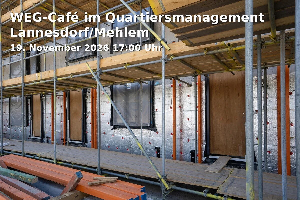 Event: WEG-Café im Quartiersmanagement Lannesdorf/Mehlem