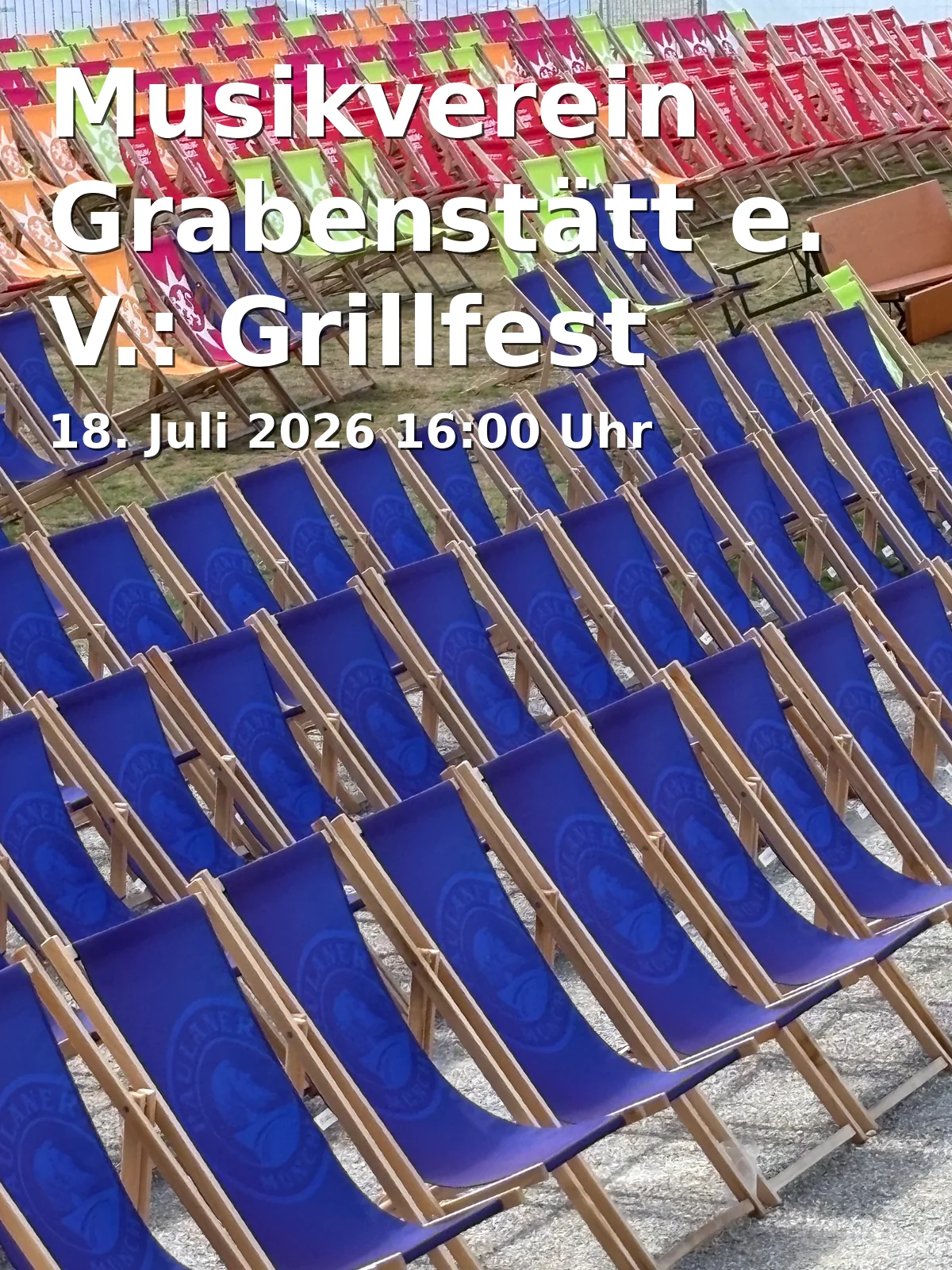 Event: Musikverein Grabenstätt e. V.: Grillfest reloaded in Schlosshof Grabenstätt, Schlossstr. 15, 83355 Grabenstätt on 18. Juli 2026