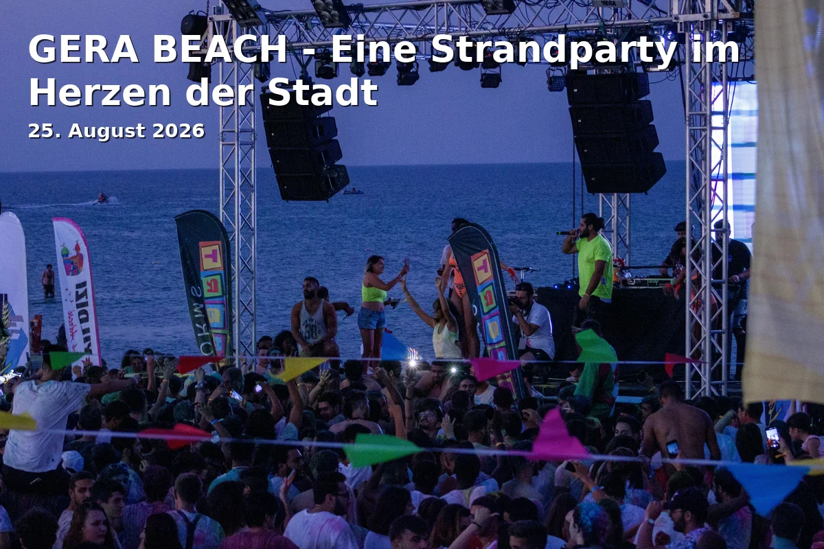 Event: GERA BEACH - Eine Strandparty im Herzen der Stadt in Marktplatz, Gera on 25. August 2026