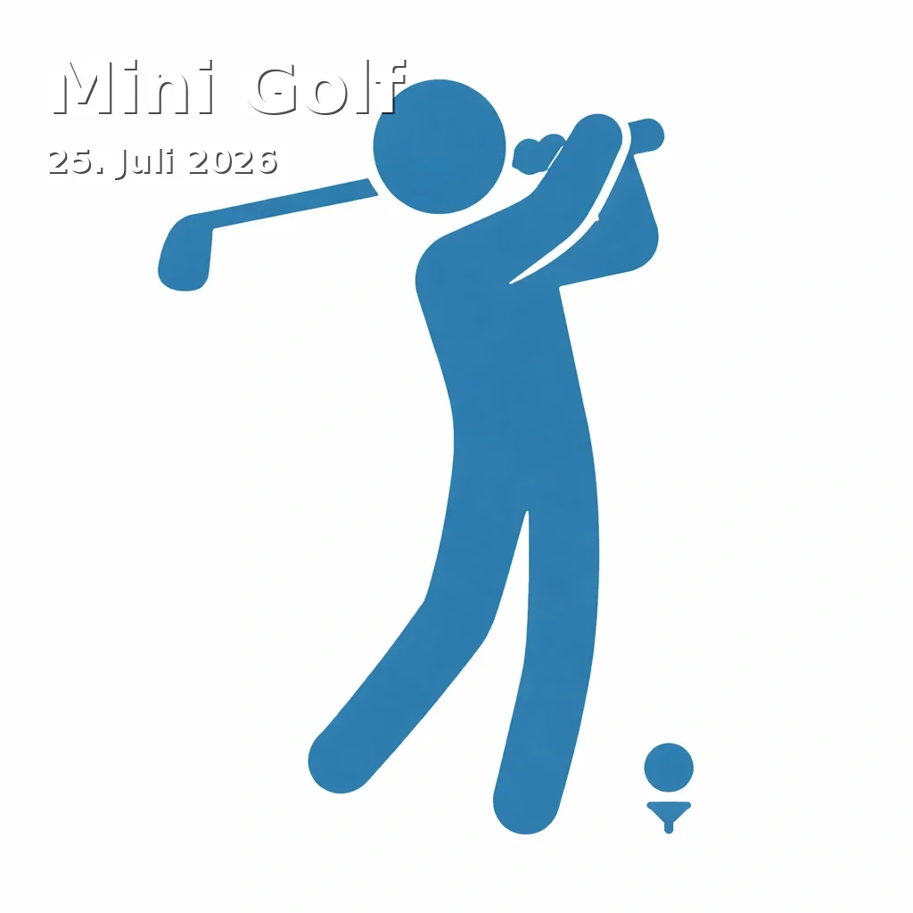 Event: Mini Golf in Obersee on 25. July 2026