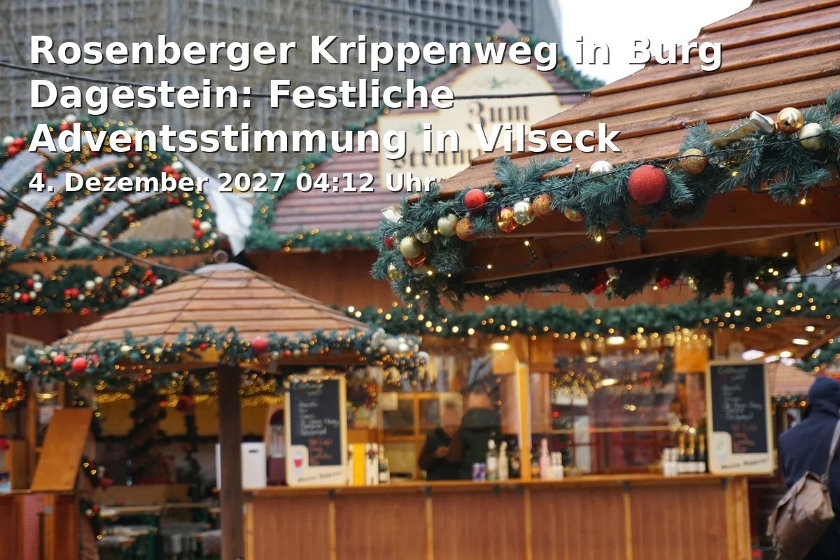 Event: Rosenberger Nativity Trail at Burg Dagestein: Festive Advent Atmosphere in Vilseck