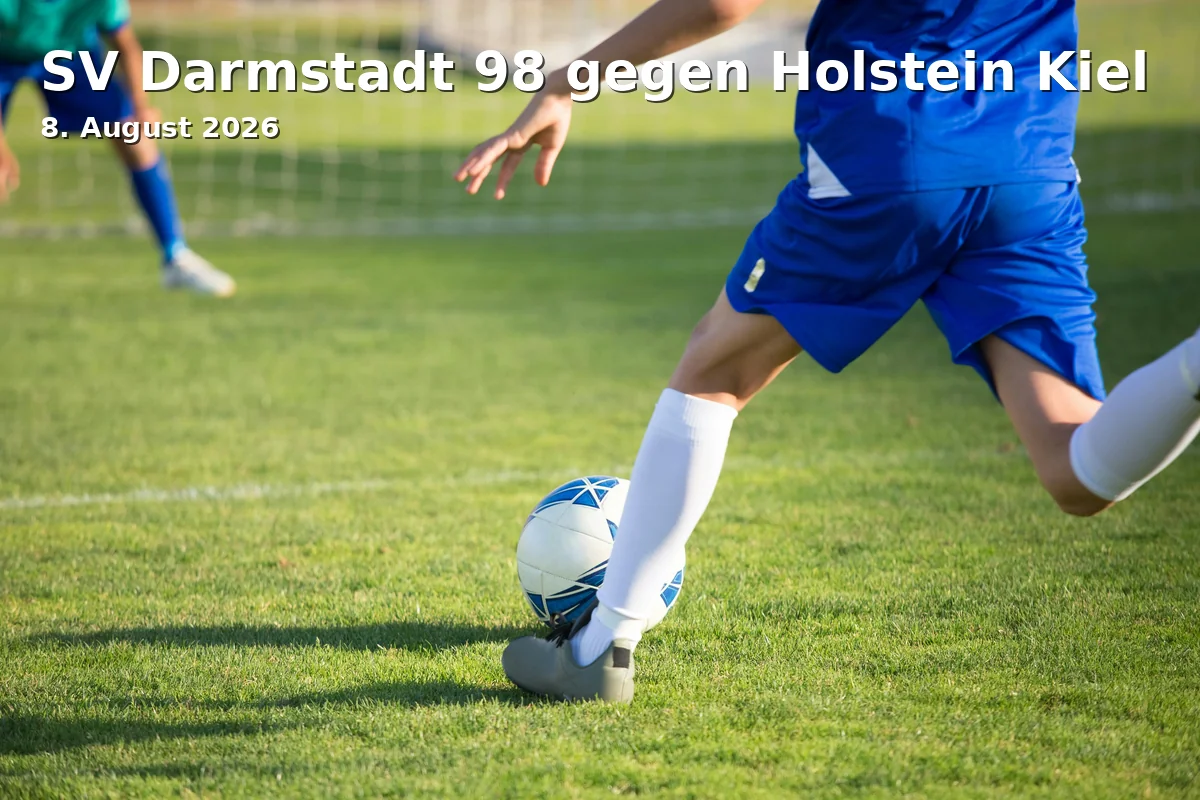 Event: SV Darmstadt 98 against Holstein Kiel in Merck-Stadion am Böllenfalltor, Nieder-Ramstädter Str. 170, 64285 Darmstadt on 8. August 2026