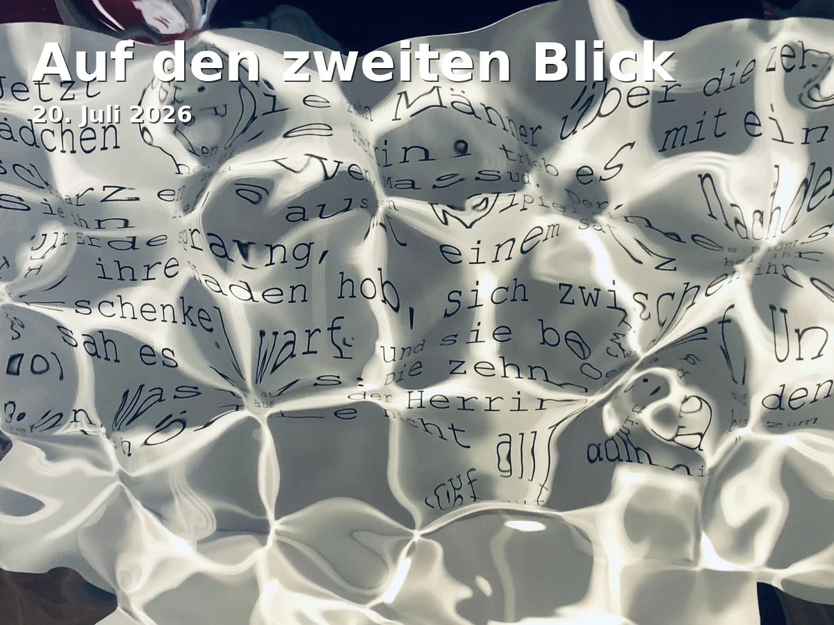 Event: At Second Glance in Sparkasse Ulm Neue Mitte, Hans-und Sophie-Scholl-Platz 2, 89073 Ulm on 20. July 2026