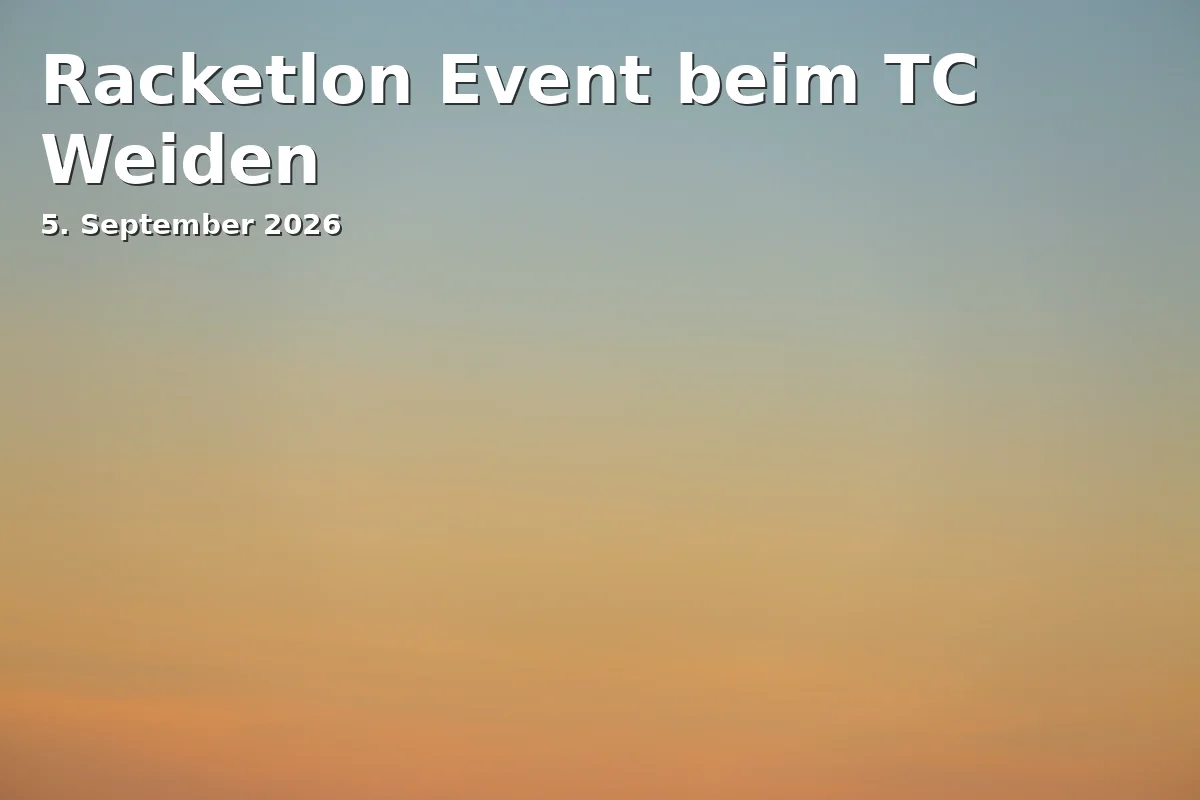 Racketlon Event at TC Weiden