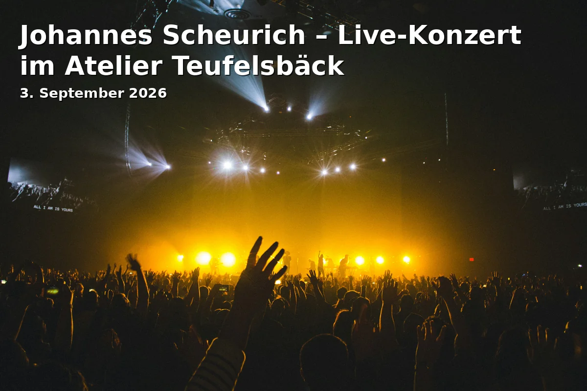 Event: Johannes Scheurich – Live-Konzert im Atelier Teufelsbäck