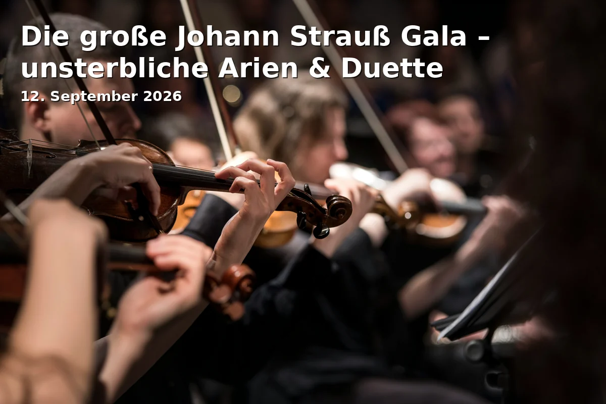 Event: Die große Johann Strauß Gala – unsterbliche Arien & Duette in Festsaal Ingolstadt, Ingolstadt, Bayern on 12. September 2026