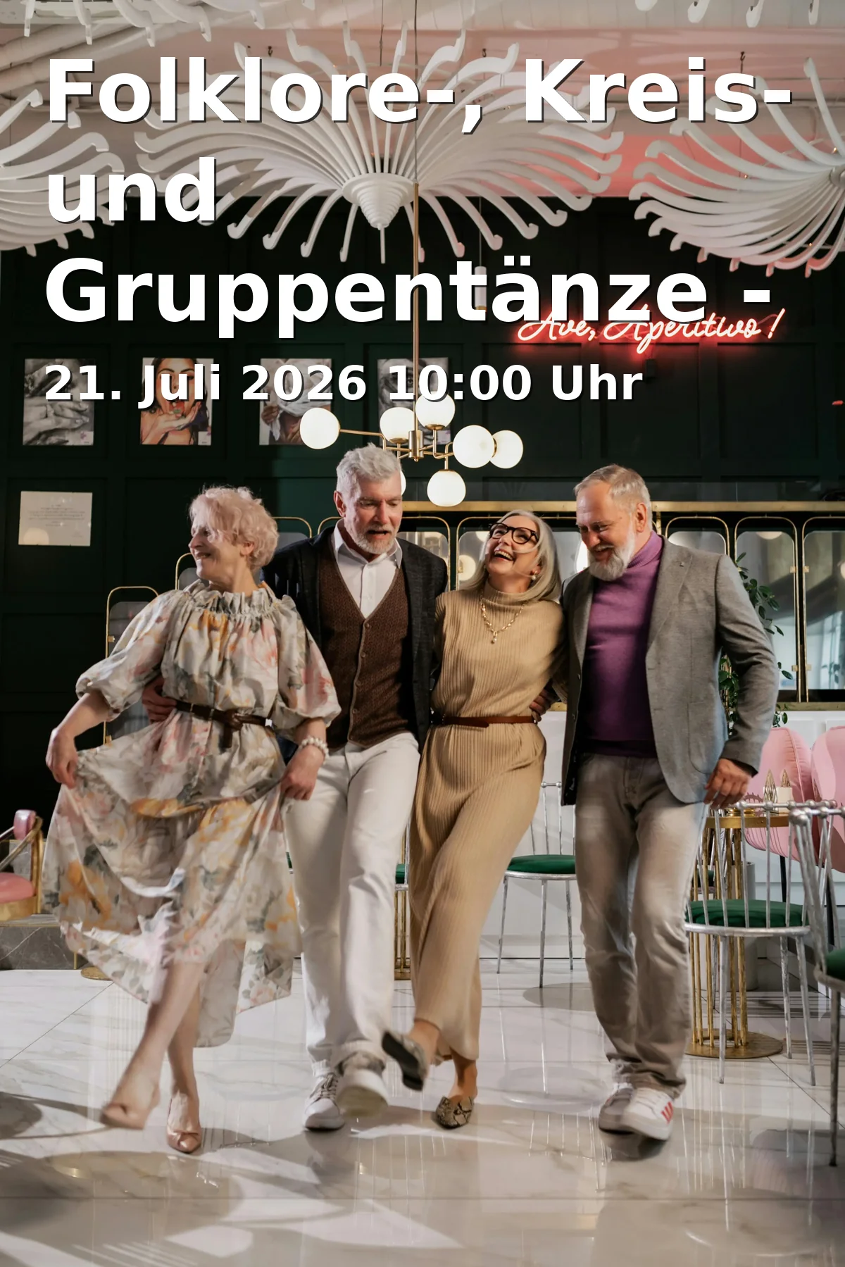 Event: Folklore, Circle, and Group Dances - on Tuesday in Stadtteilzentrum ISAR 12 - Mehrzweckraum EG, Isarstraße 12, 91052 Erlangen on 21. July 2026