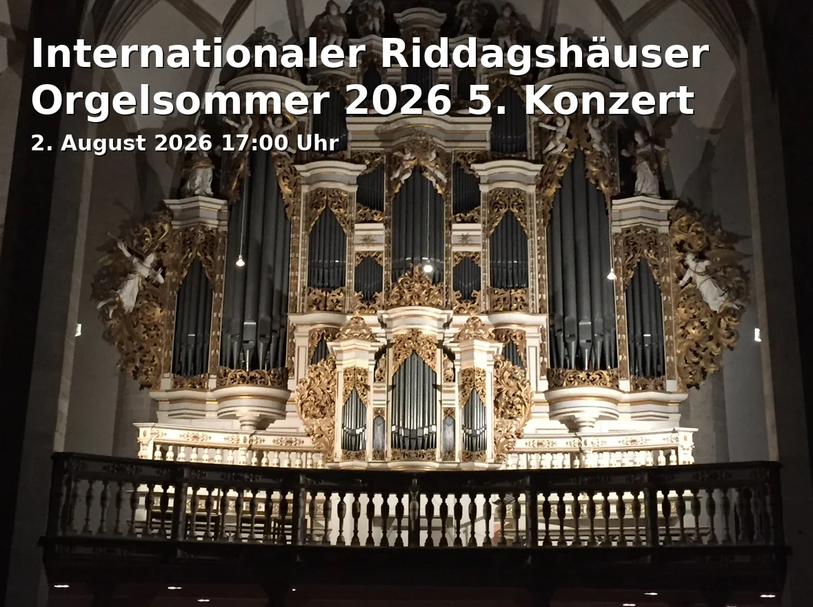 Event: Internationaler Riddagshäuser Orgelsommer 2026 5. Konzert in Klosterkirche St. Maria Riddagshausen, Klostergang 57, 38104, Braunschweig on 2. August 2026