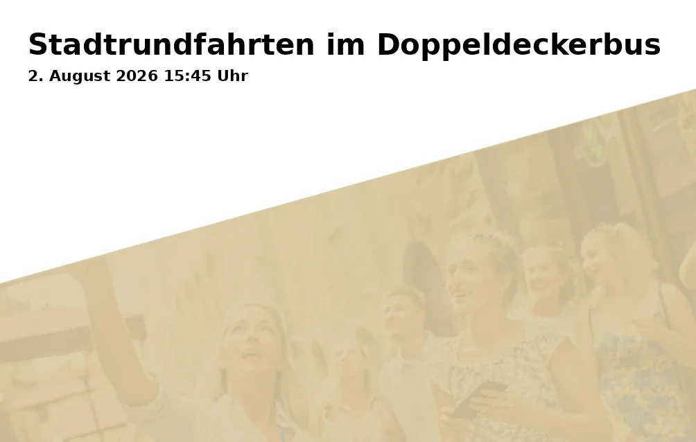 Event: Stadtrundfahrten im Doppeldeckerbus