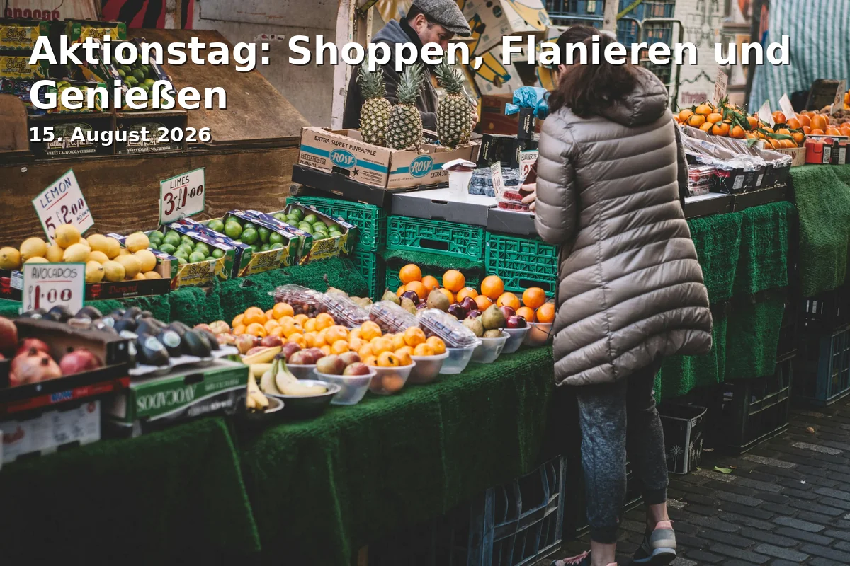 Event: Action Day: Shopping, Strolling, and Enjoying in Innenstadt Neubrandenburg, Neubrandenburg on 15. August 2026