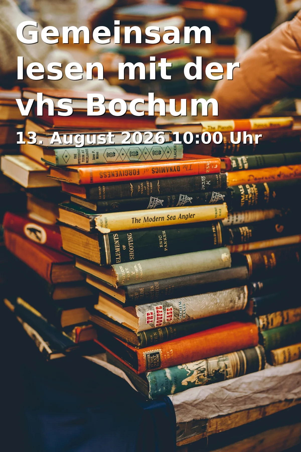 Event: Gemeinsam lesen mit der vhs Bochum in Nachhaltigkeitszentrale, Kortumstraße 93, 44787 Bochum on 13. August 2026