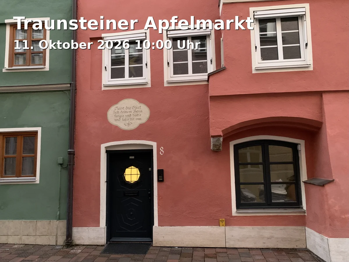 Event: Traunsteiner Apfelmarkt