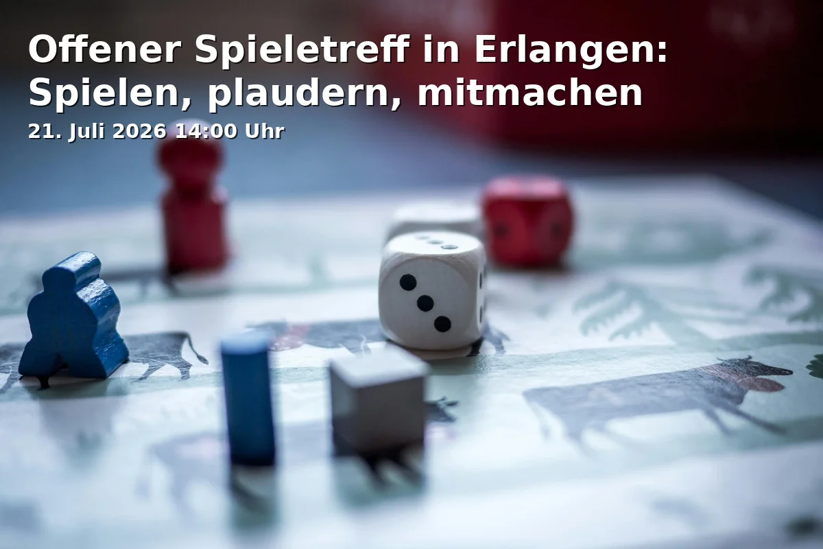 Offener Spieletreff in Erlangen: Spielen, plaudern, mitmachen