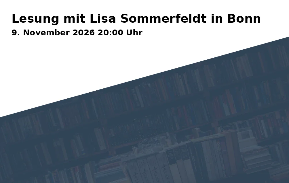 Event: Lesung mit Lisa Sommerfeldt in Bonn