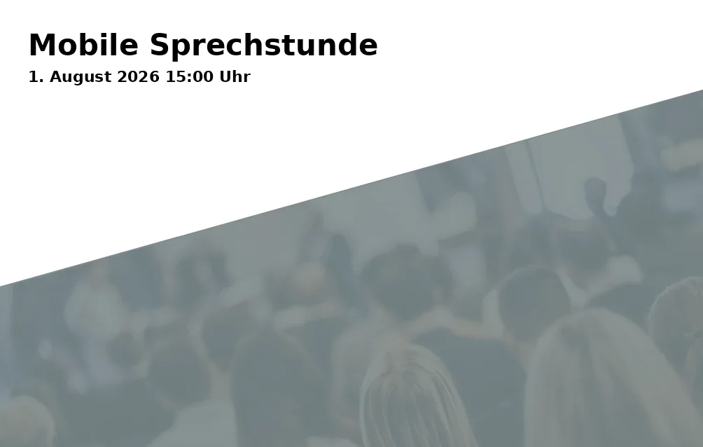 Event: Mobile Consultation in Ernst-Käsemann-Platz, Rotthauser Markt 15, 45884 Gelsenkirchen on 1. August 2026