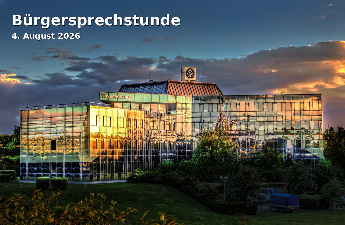 Event: Citizen Consultation in Bezirksdienststelle Nord, Rottmannsiepe 5, Gelsenkirchen on 4. August 2026