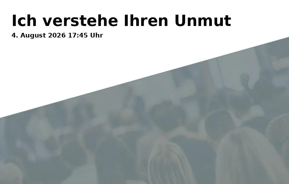 Event: I Understand Your Discontent in Schauburg Filmpalast, Horster Straße 6, Gelsenkirchen on 4. August 2026