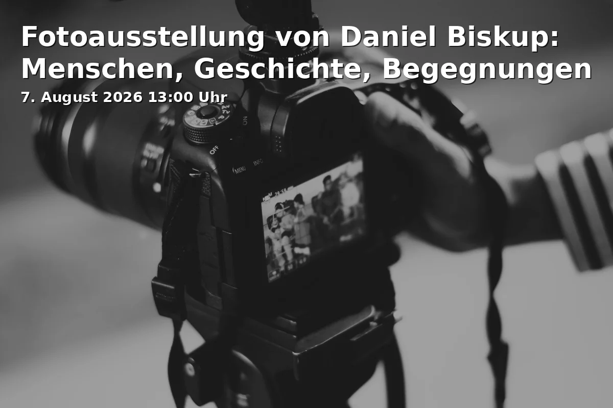 Event: Photo Exhibition by Daniel Biskup: People, History, Encounters in Museum für bildende Kunst Oberfahlheim, Alte Landstraße 1 a, 89278 Nersingen on 7. August 2026