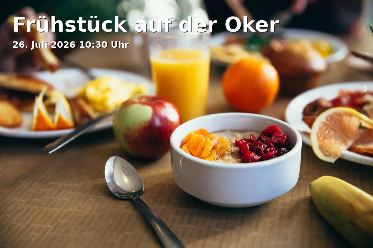 Event: Breakfast on the Oker in Anleger OkerTour, John-F.-Kennedy-Platz/Kurt-Schumacher-Str. 26a (direkt an der Brücke), 38102, Braunschweig on 26. July 2026