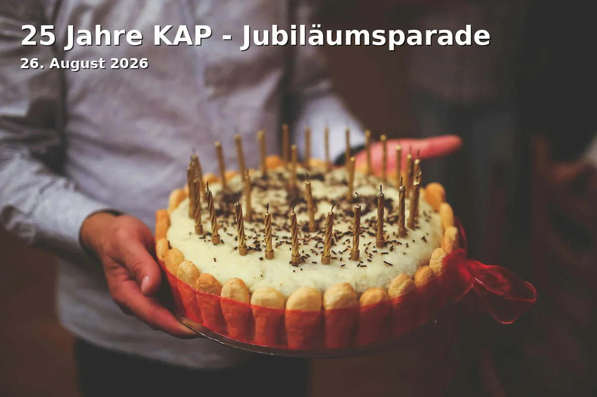 Event: 25 Years KAP - Anniversary Parade in Friedenskirche, Am Grünen Gitter 3, 14469 Potsdam on 26. August 2026