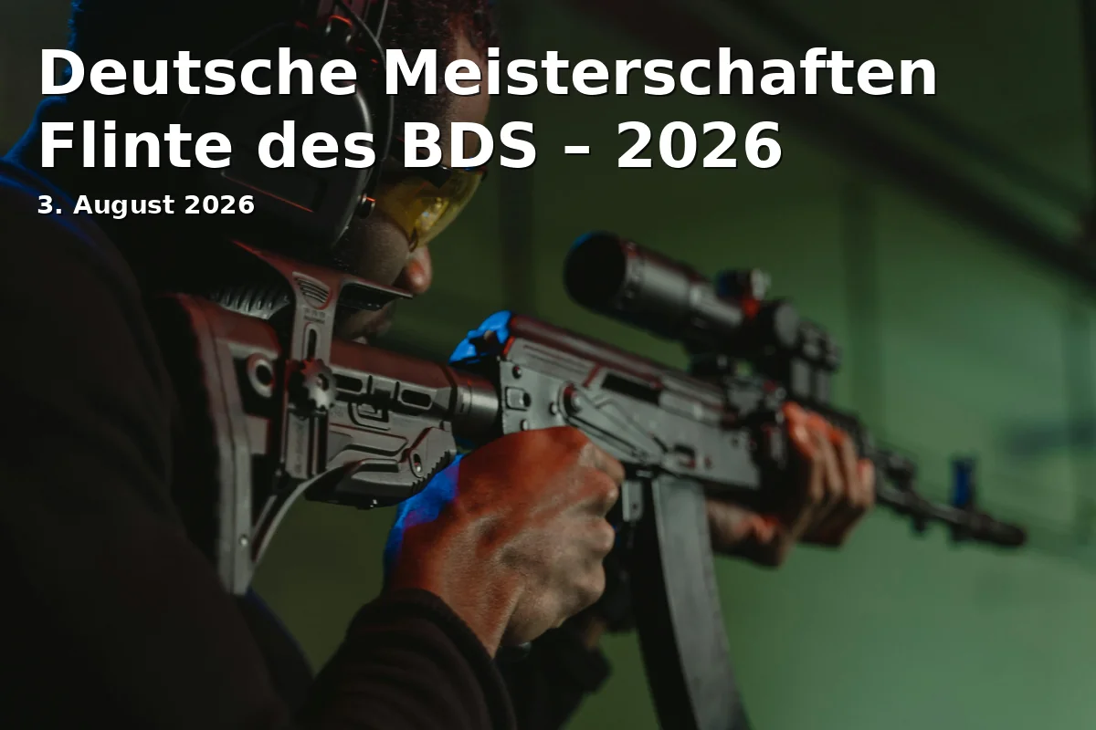 Event: German Championships Shotgun of BDS – 2026 in Schießsportzentrum Suhl, Schützenstr. 6, 98527 Suhl on 3. August 2026