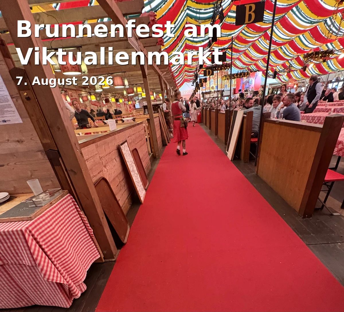 Event: Brunnenfest am Viktualienmarkt in Viktualienmarkt, 80331 München on 7. August 2026