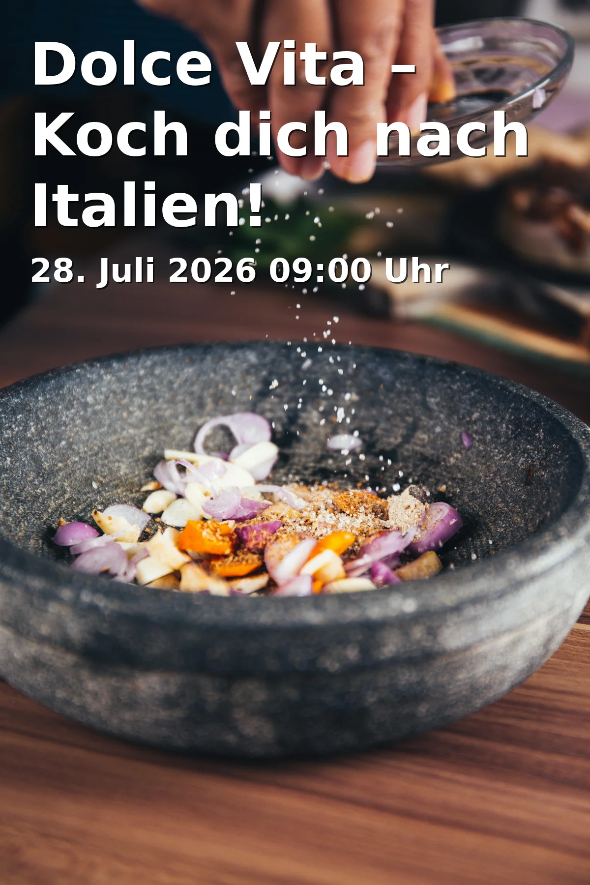 Event: Dolce Vita – Cook Yourself to Italy! in Kinder- und Jugendzentrum Lamme, Lammer Heide 7, 38116 Braunschweig on 28. July 2026