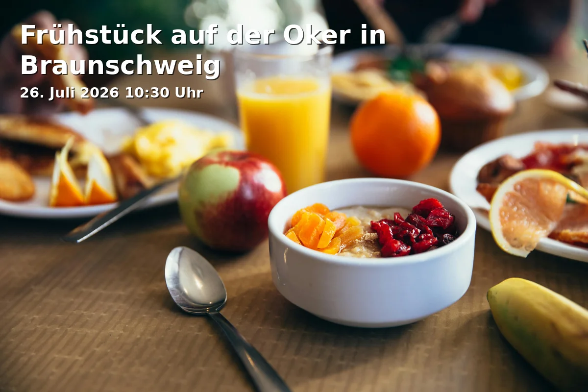 Breakfast on the Oker in Braunschweig