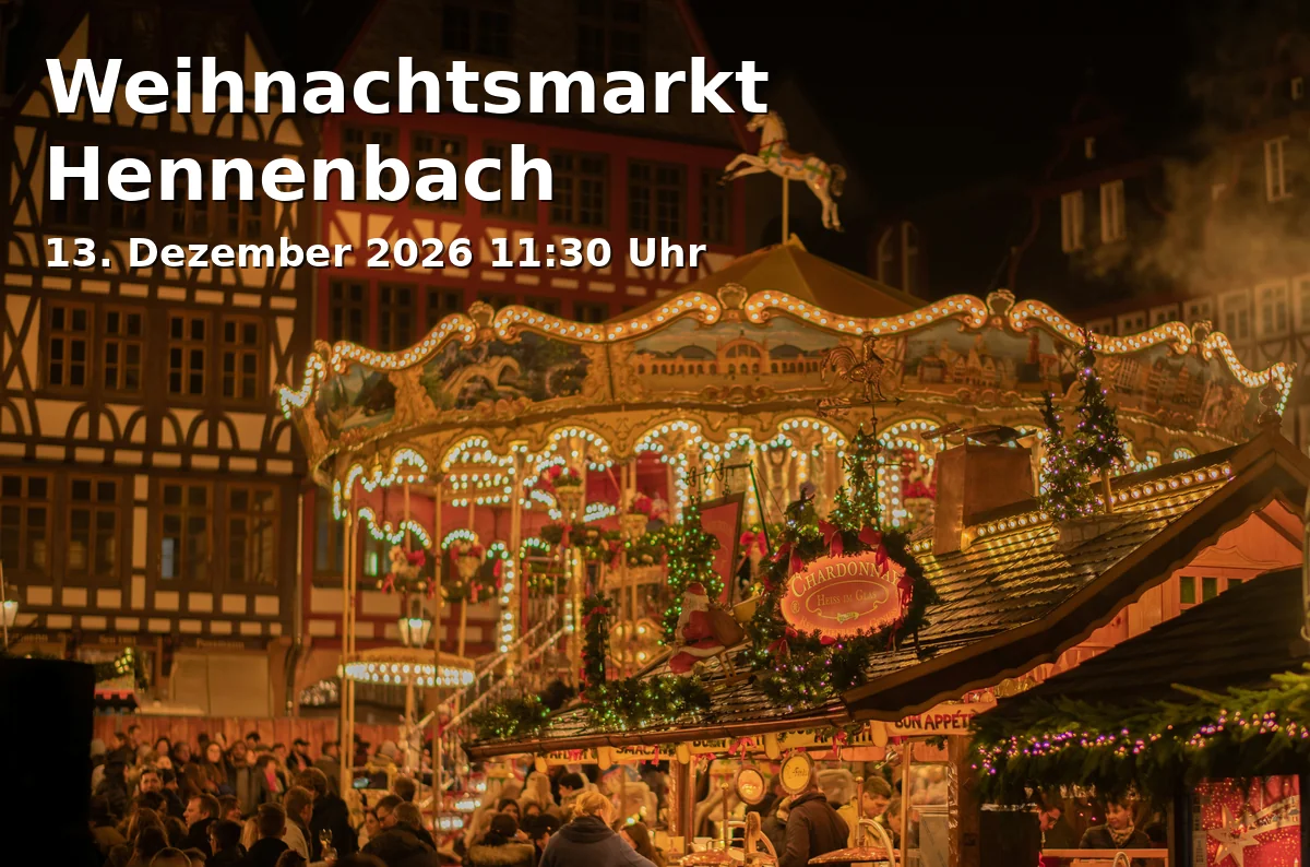 Event: Christmas Market Hennenbach in Am Ring 14, 91522 Ansbach on 13. December 2026
